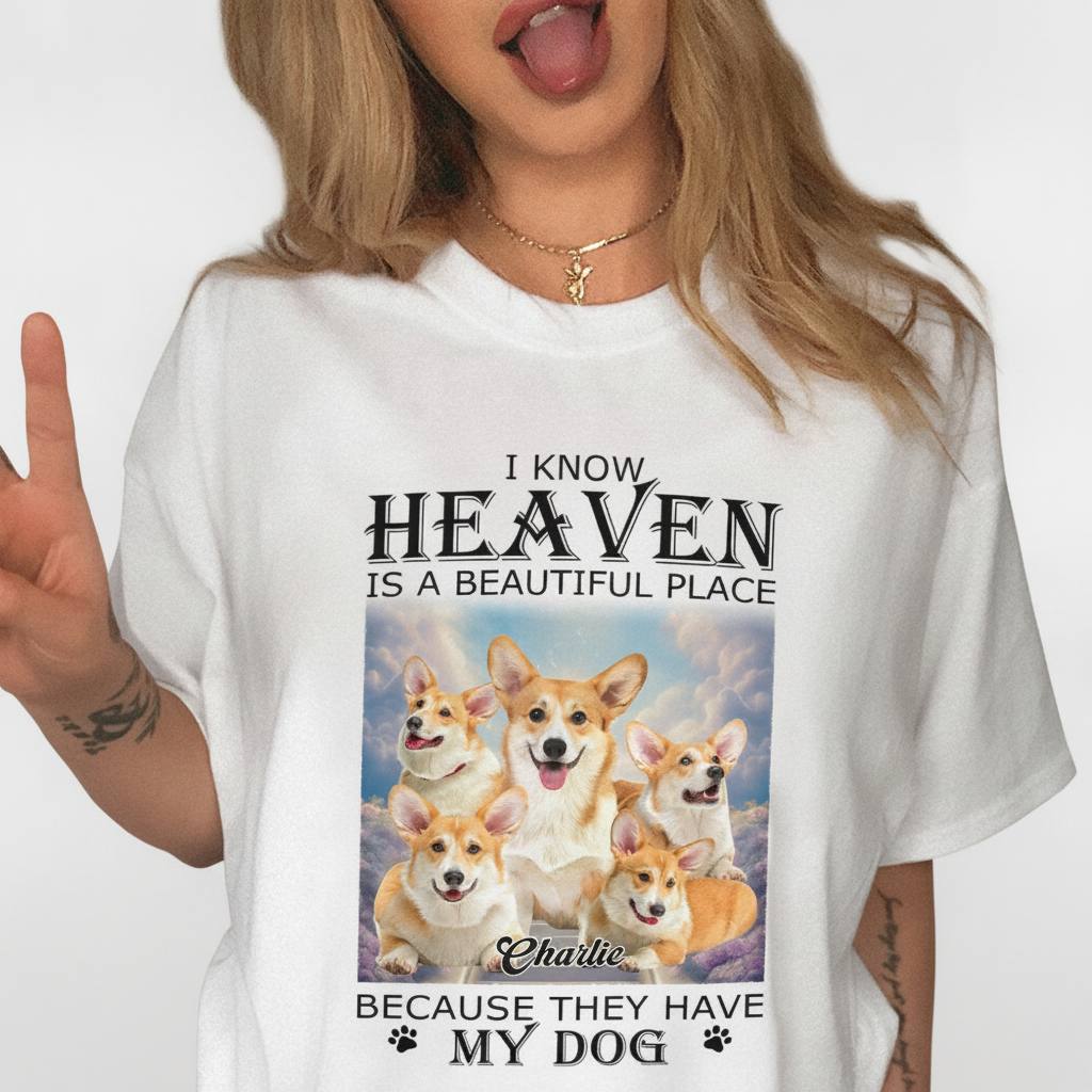 Custom Heaven Have My Cat T-Shirt — Gift for Cat Lovers KK92D