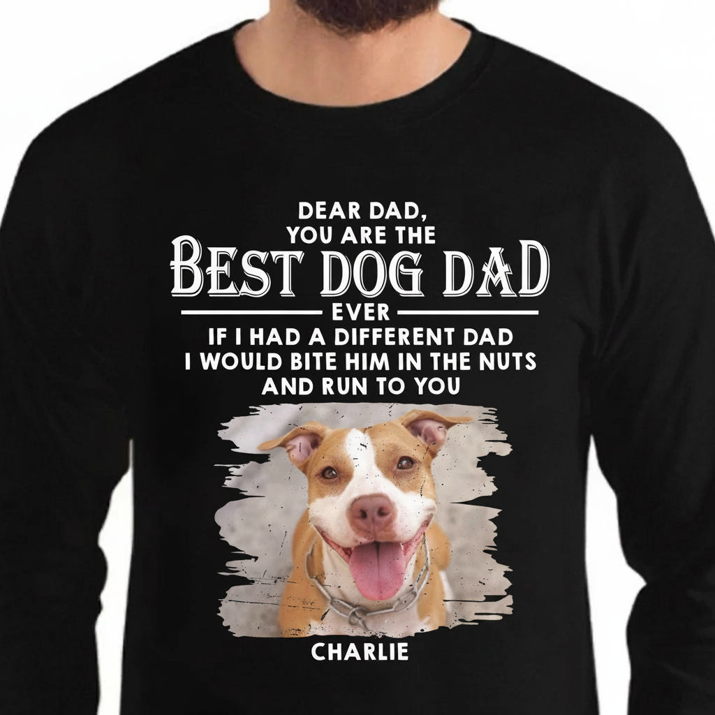 Custom Dogs Run You Dog T-Shirt — Gift for Dad YEHN9