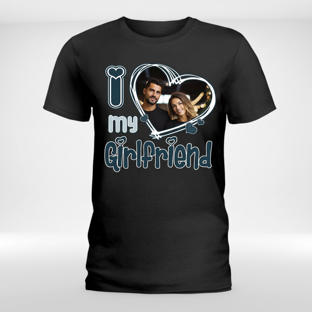 Custom Love Him Valentine Dark T-Shirt — Custom Gift SZAKP