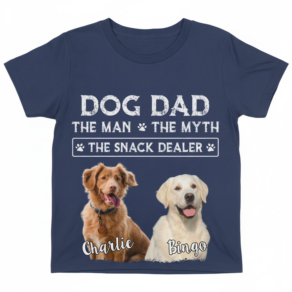 Custom Dog Dad Myth Snack T-Shirt — Gift for Dad 9HF38