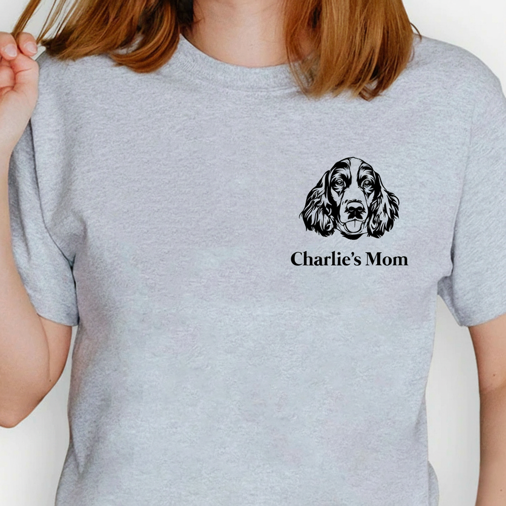 Custom Dog Dad Mom Head T-Shirt — Gift for Dad XUB78
