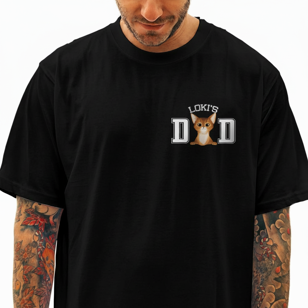 Custom Name Cat T-Shirt — Gift for Cat Lovers 4R48E