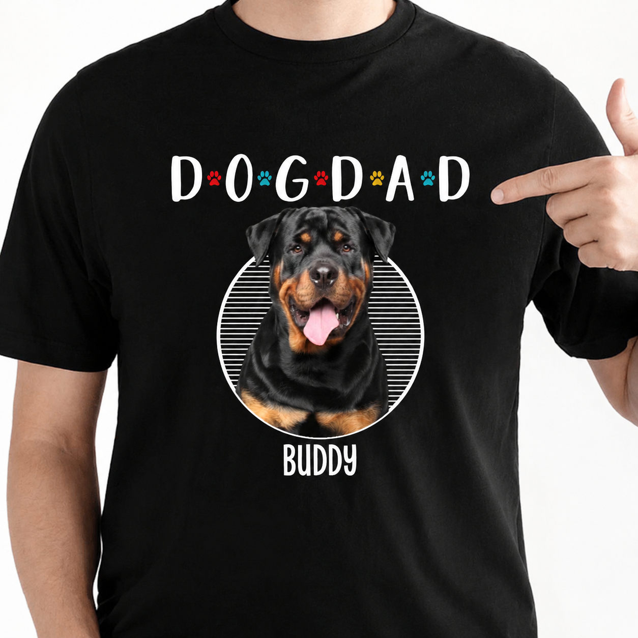 Custom Dog Dad Mom H487 T-Shirt — Gift for Dad H8P82