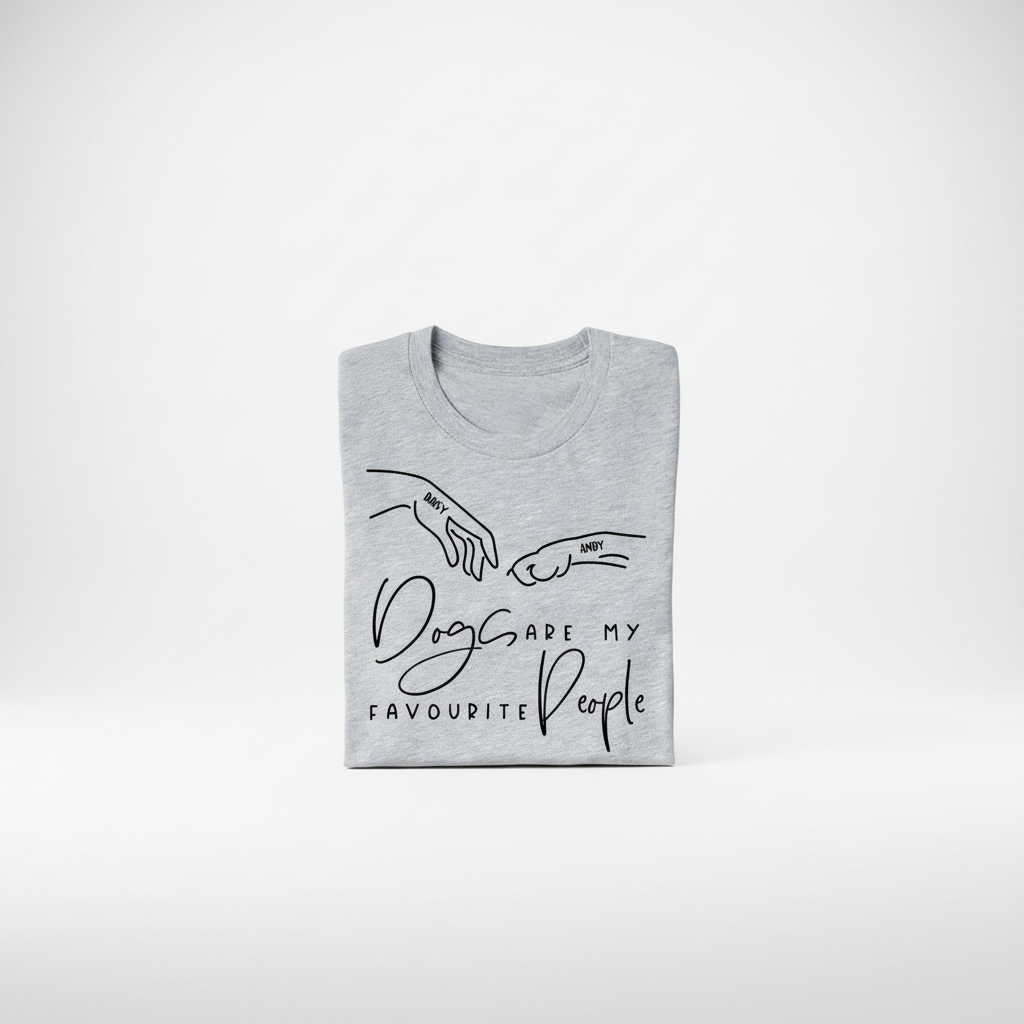 Custom Dogs Are My Favourite T-Shirt — Gift for Dog Lovers NPT9W