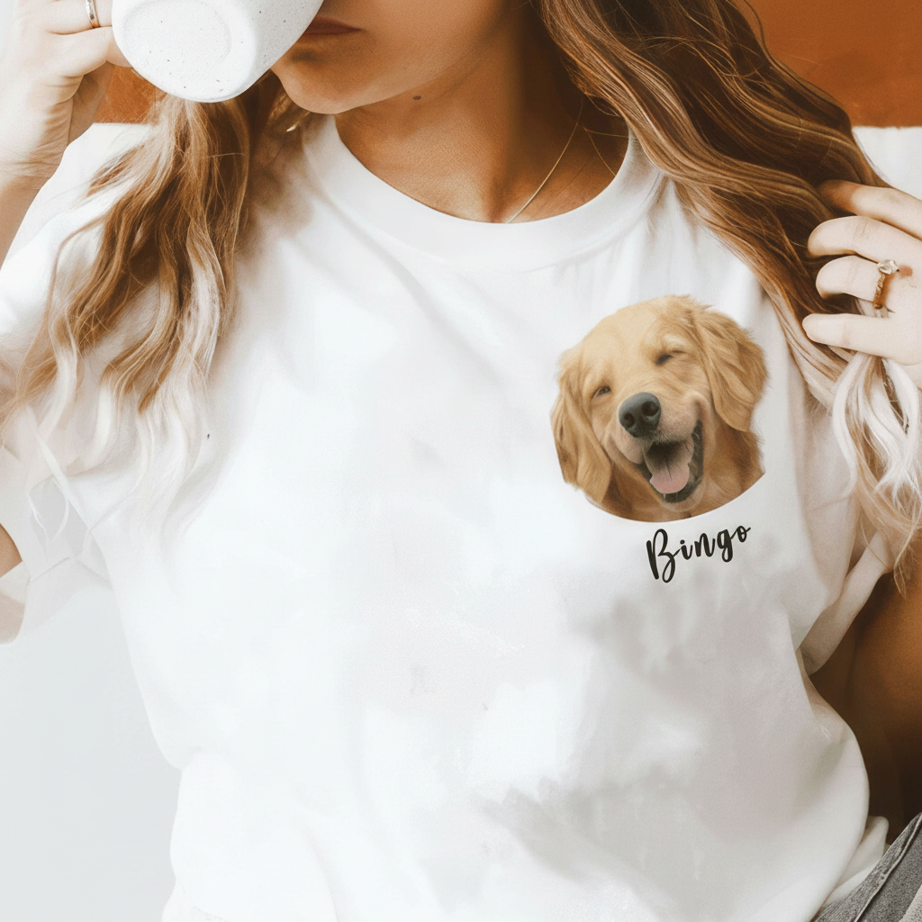 Custom Dog Face Lover T-Shirt — Gift for Dog Lovers S4SM6