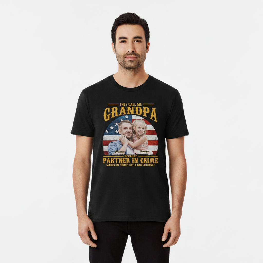 Custom They Call Me Grandpa T-Shirt — Gift for Dad QG75G