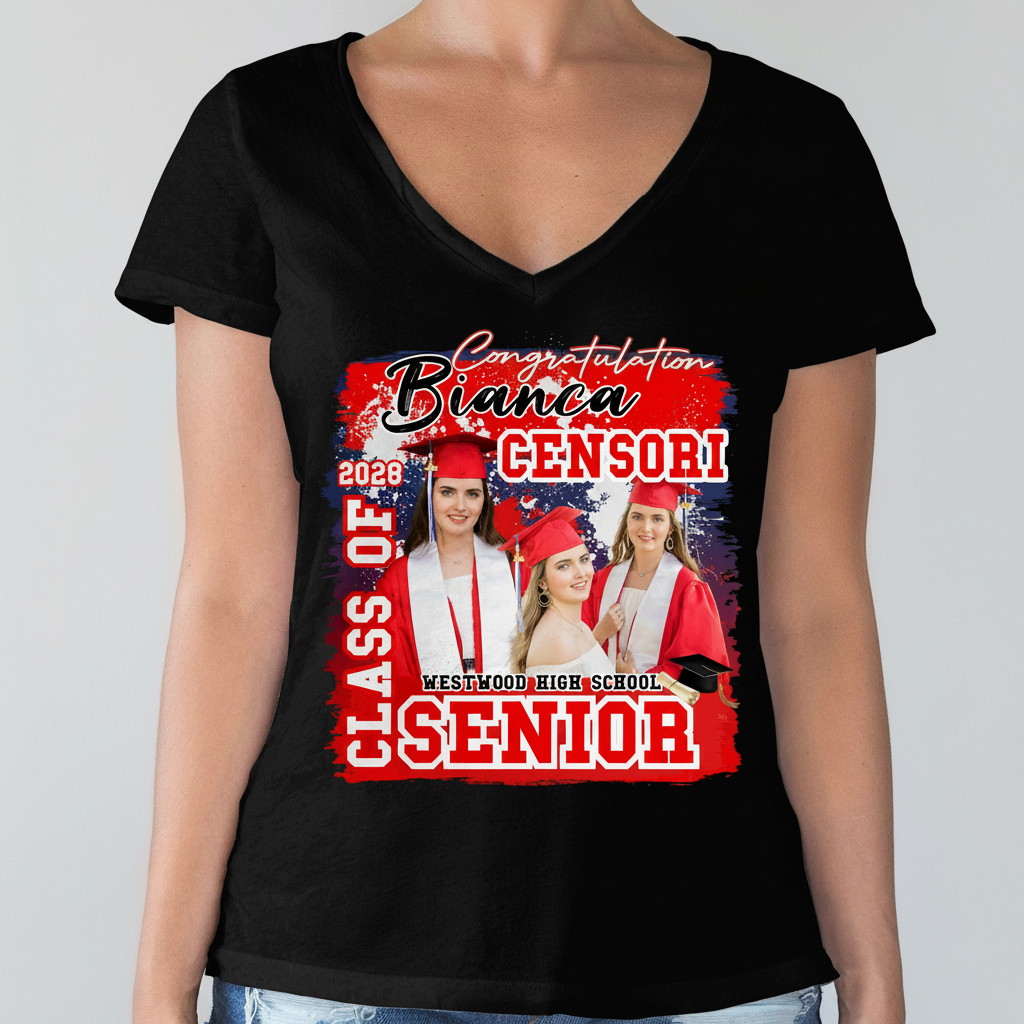Custom Senior Class Graduation Dark T-Shirt — Custom Gift YN2NW