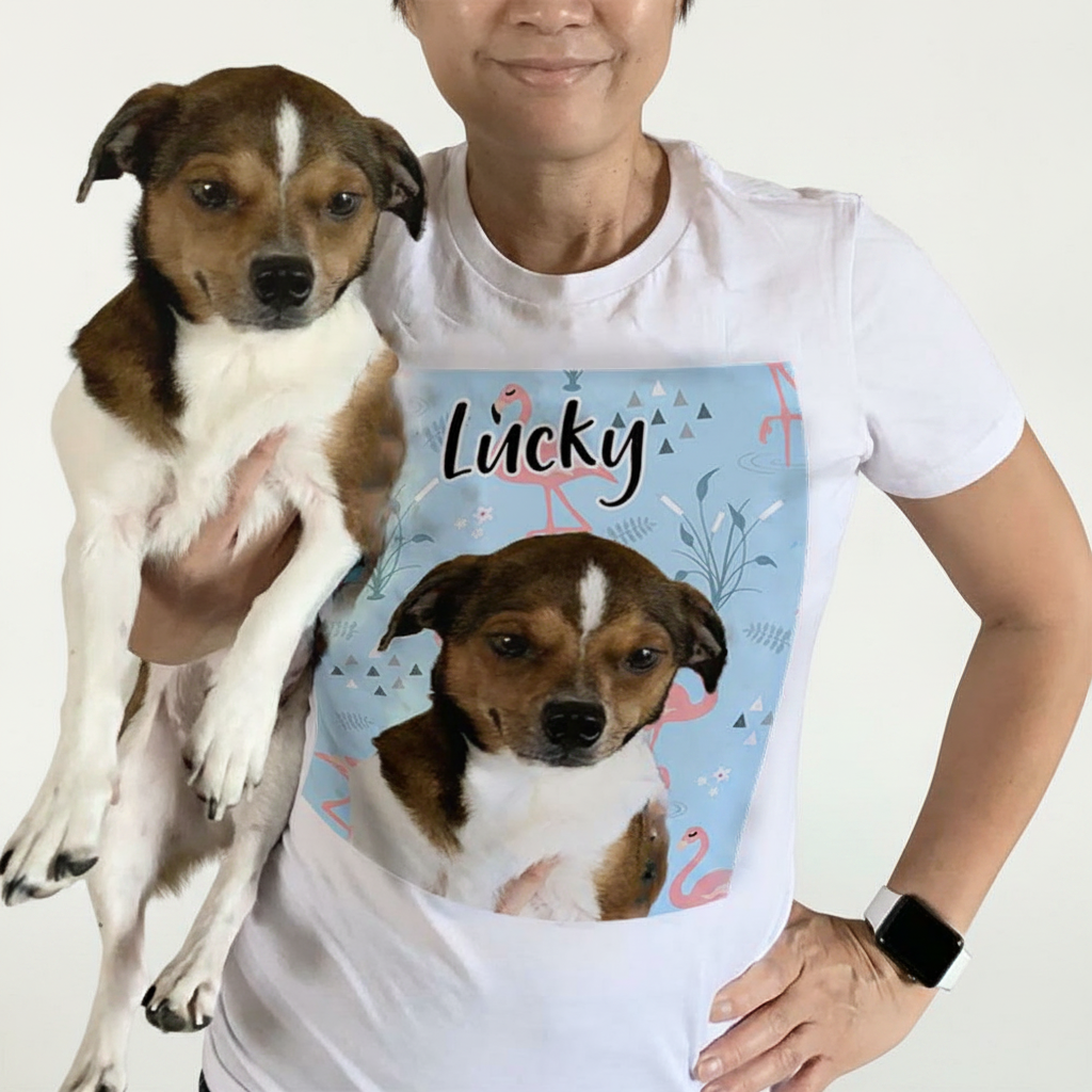 Custom Ut98 Petphoto Flamigo T-Shirt — Gift for Pet Lovers 28ZTM