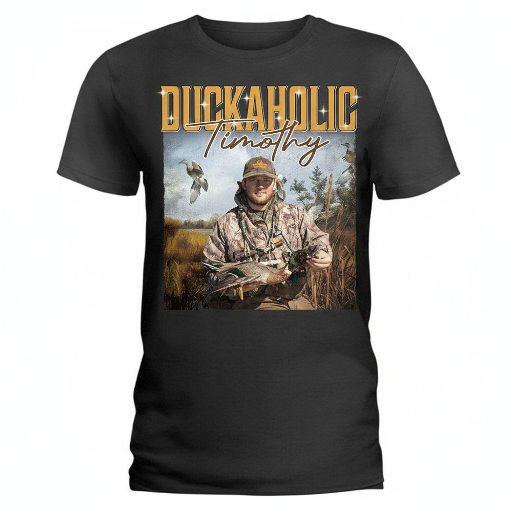 Custom Hunting Portrait Retro T-Shirt — Custom Gift Z3HMF