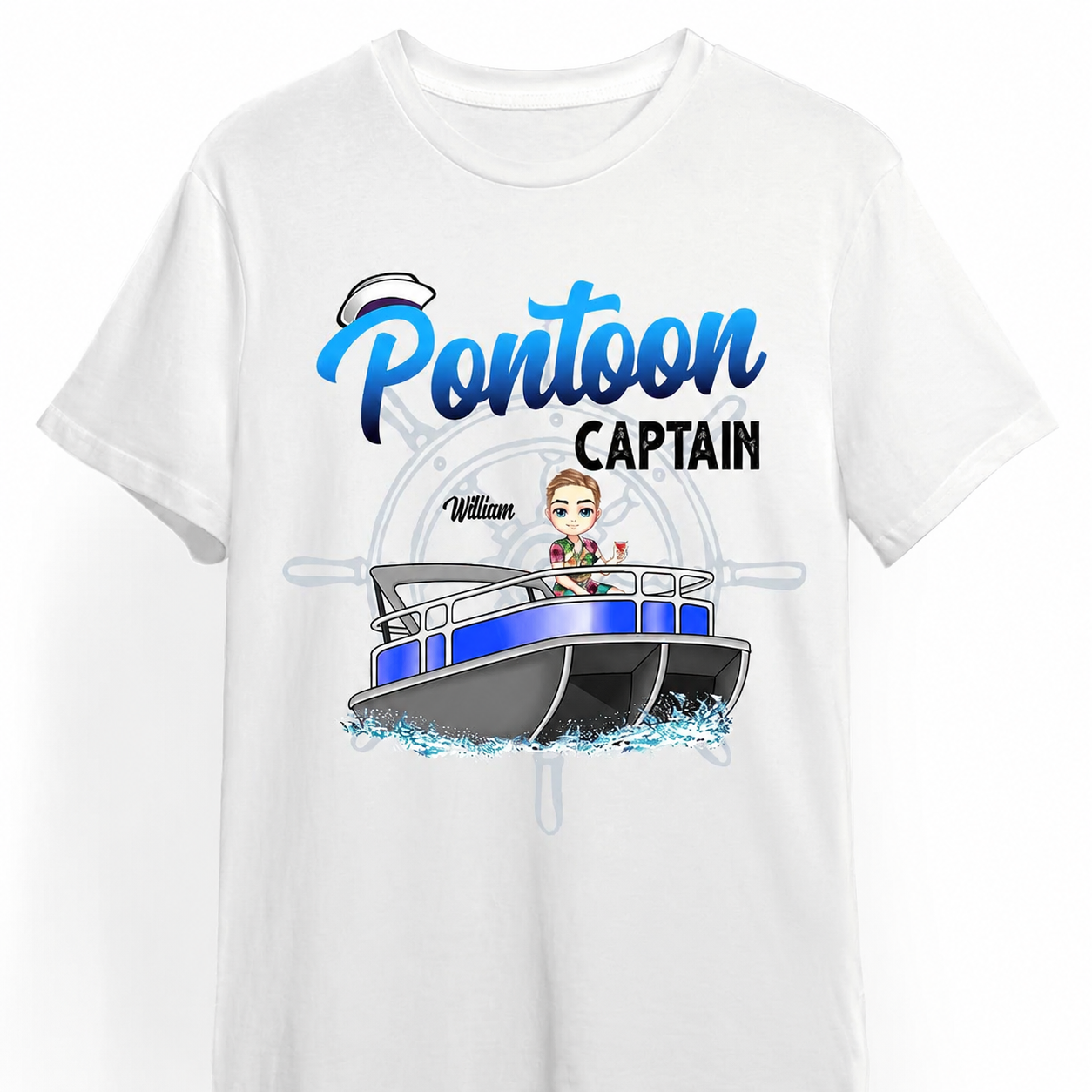 Custom Boating Pontoon Captain Hat — Custom Gift CJZN2