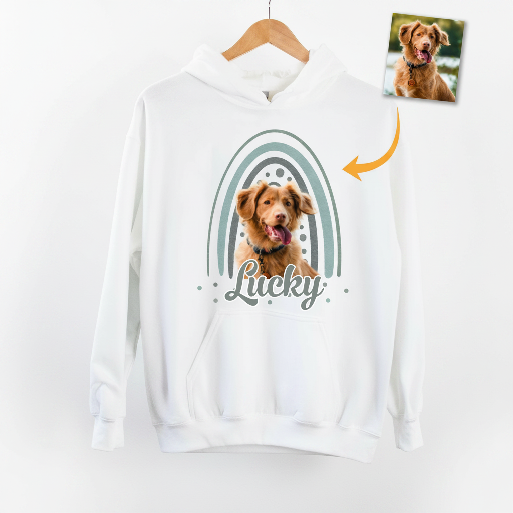 Custom Dog Cat Rainbow C465 T-Shirt — Gift for Cat Lovers BTCM3
