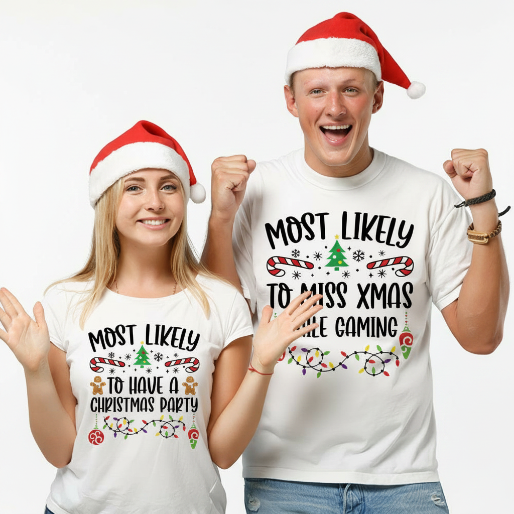 Custom Quote Most Likely Christmas T-Shirt — Christmas Gift 72BPA