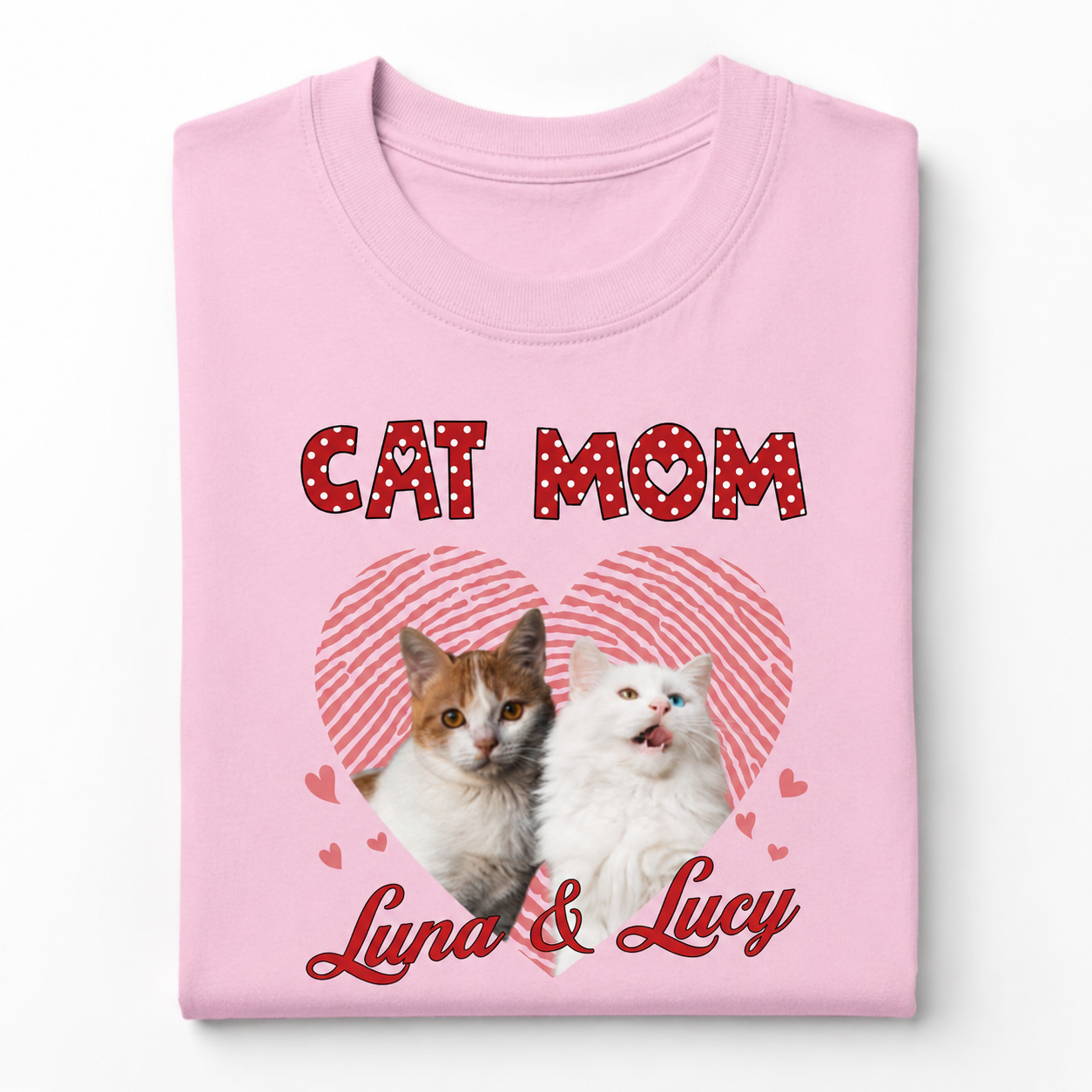 Custom Dog Mom Cat C550v3 T-Shirt — Gift for Mom BV6GA