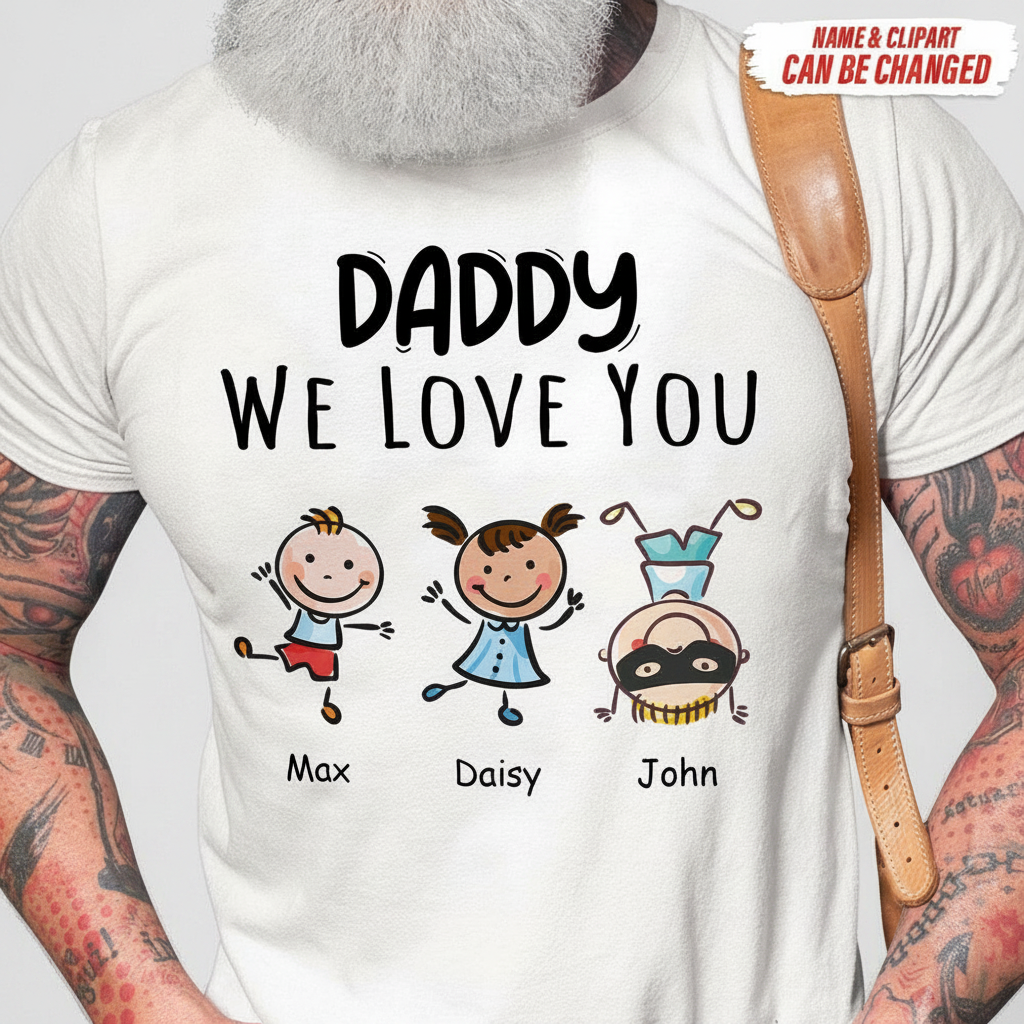Custom Nnt Clipart Daddy We T-Shirt — Gift for Dad DV9BA
