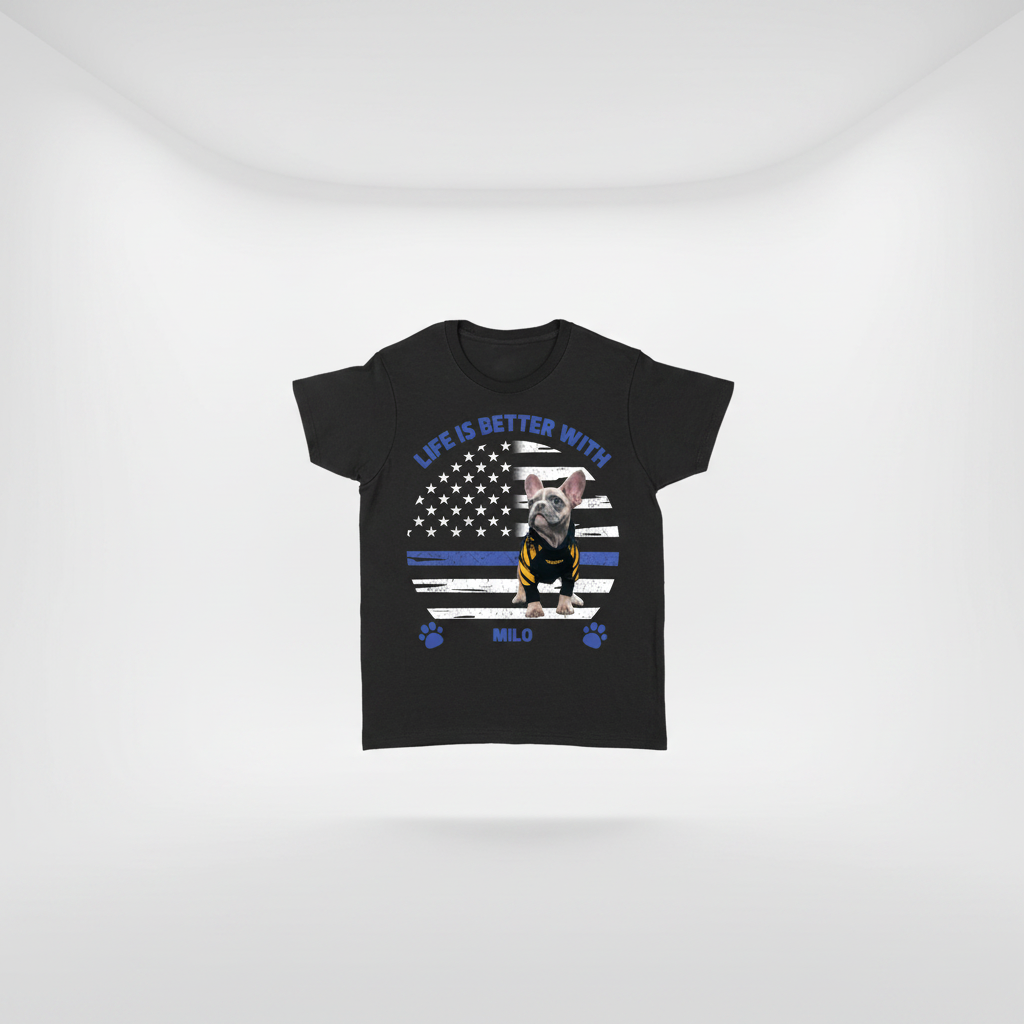 Custom Life Is Better Police T-Shirt — Custom Gift TA2C5