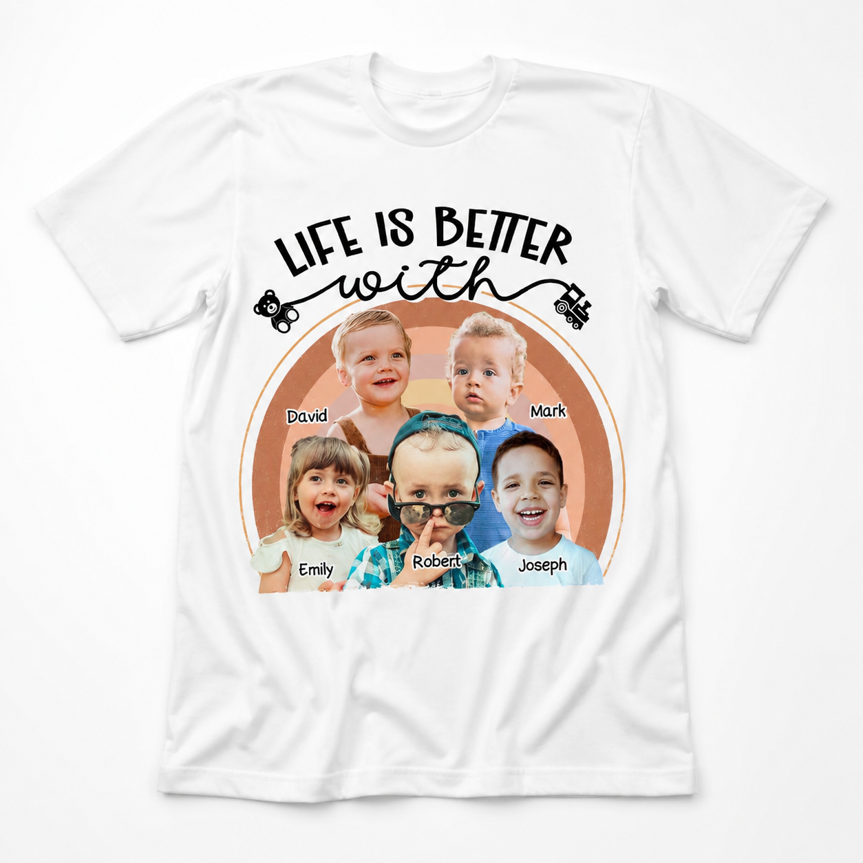 Custom Life Is Better Grandkids T-Shirt — Family Gift 5NSFQ