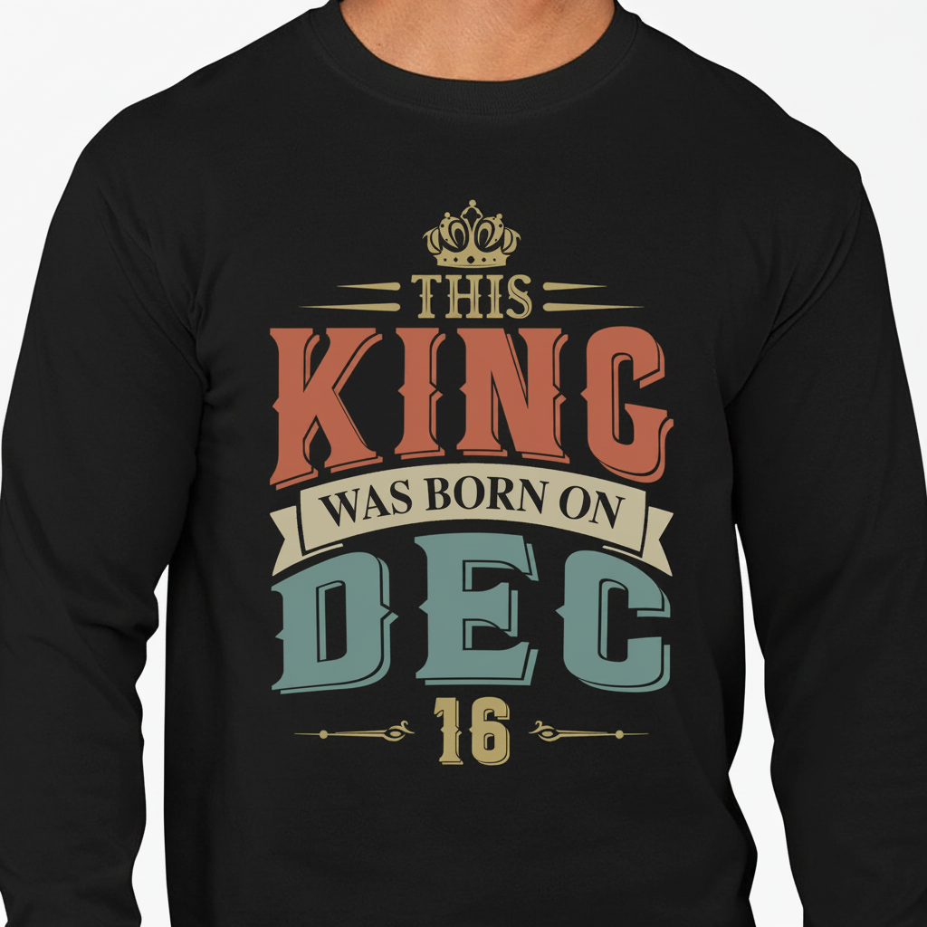 Custom This King Was Born T-Shirt — Custom Gift C3HBB