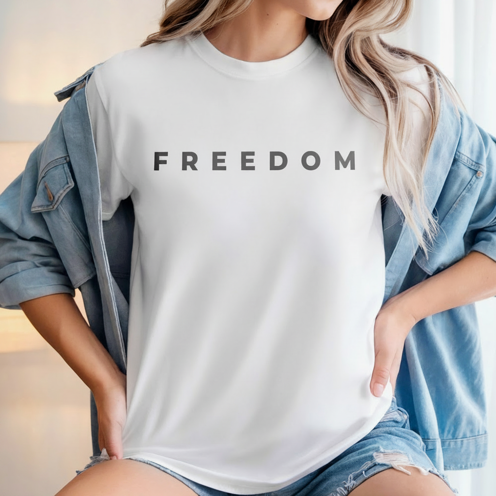 Custom Charlie Kirk Freedom Bright T-Shirt — Custom Gift BPWGV