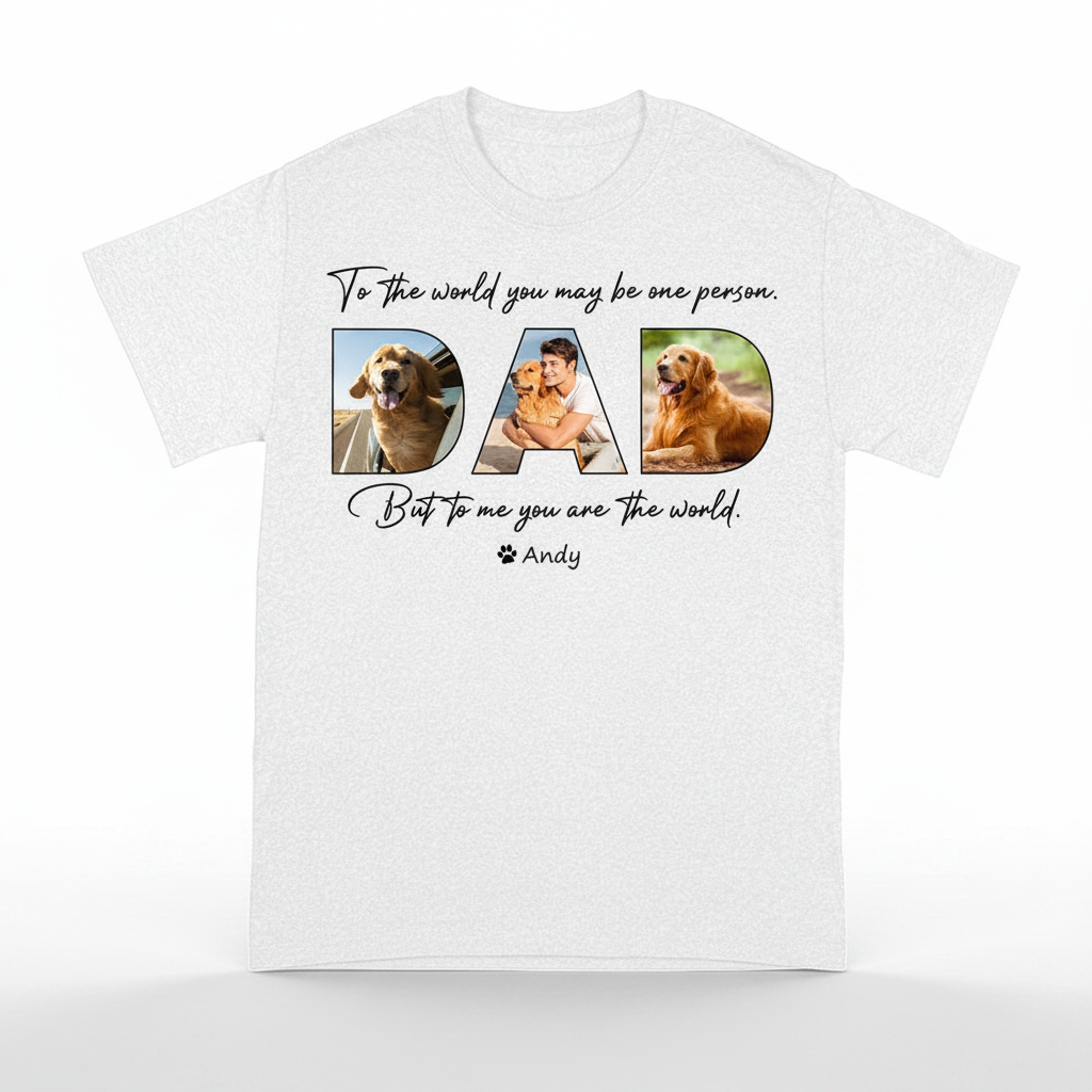 Custom Happy Fathers Day My T-Shirt — Gift for Dad KPWKV