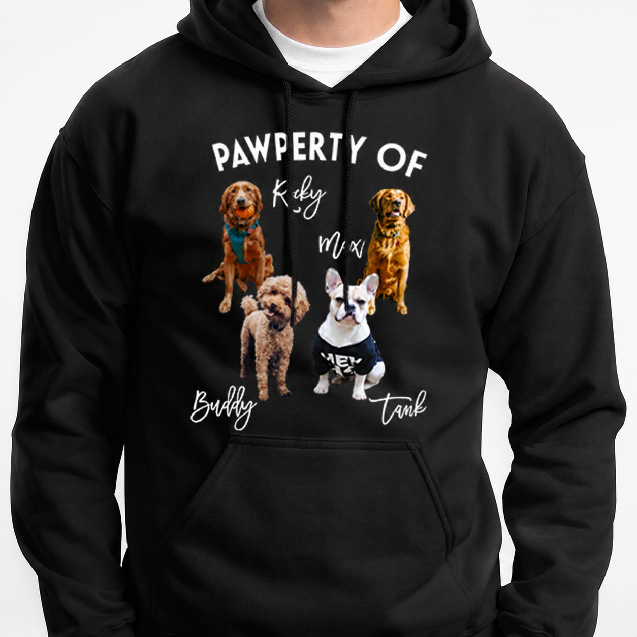 Custom Pawperty My Dogs Pet T-Shirt — Gift for Dog Lovers BMBU8