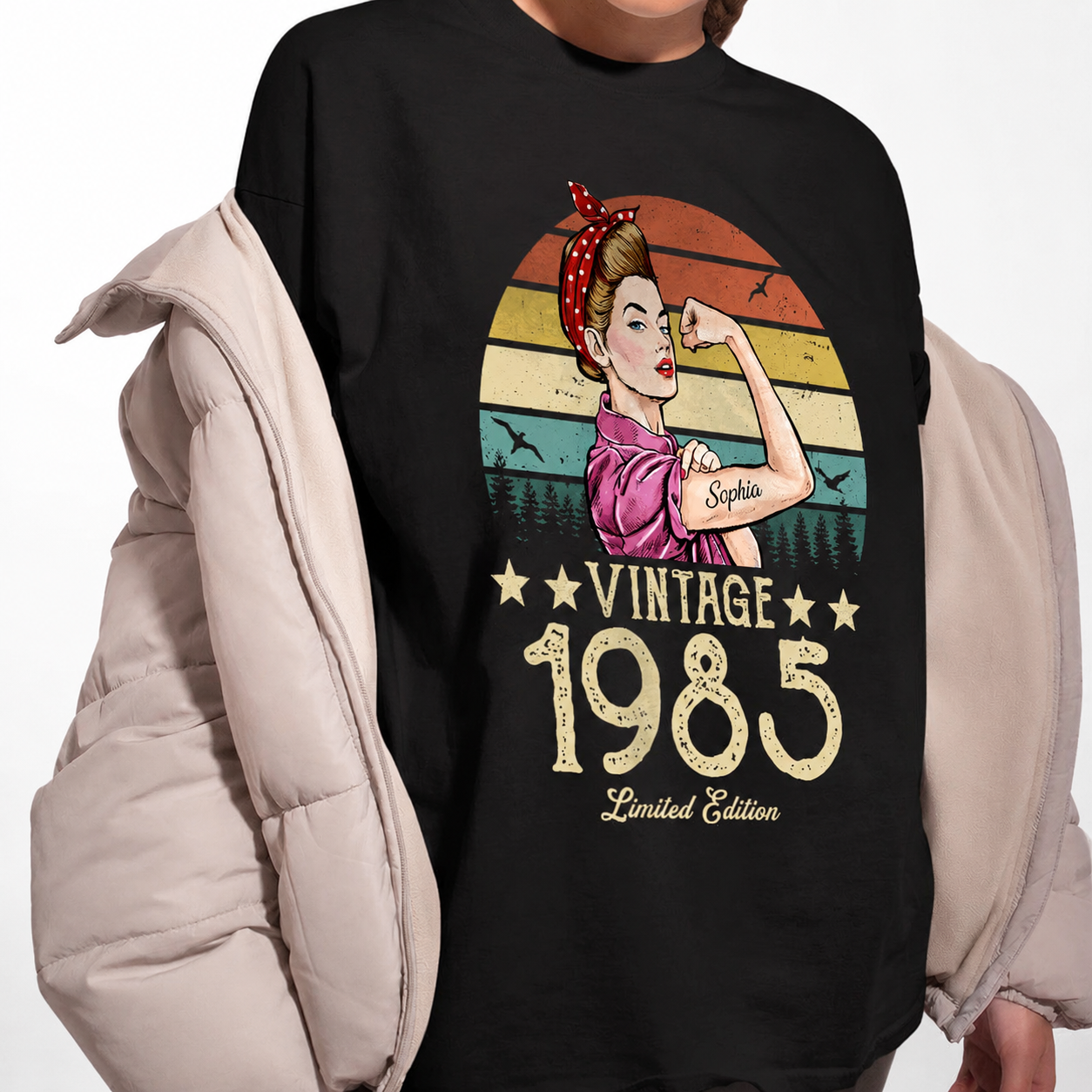 Custom Vintage Limited Edition Mothers T-Shirt — Gift for Mom 39E2A