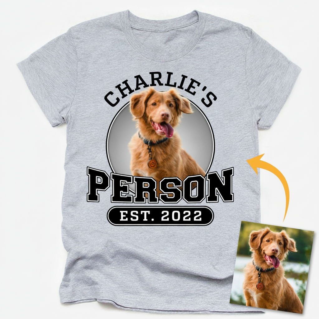 Custom Dog Person Cat Pet T-Shirt — Gift for Cat Lovers UPXXV