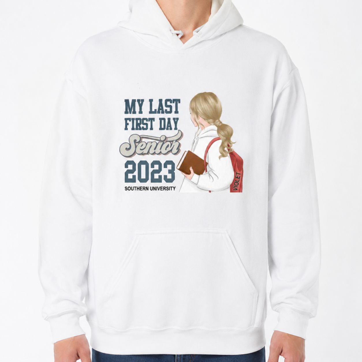 Custom Ltt98 Backtoschool Mylastfirstsenioryear T-Shirt — Custom Gift MSJQ5