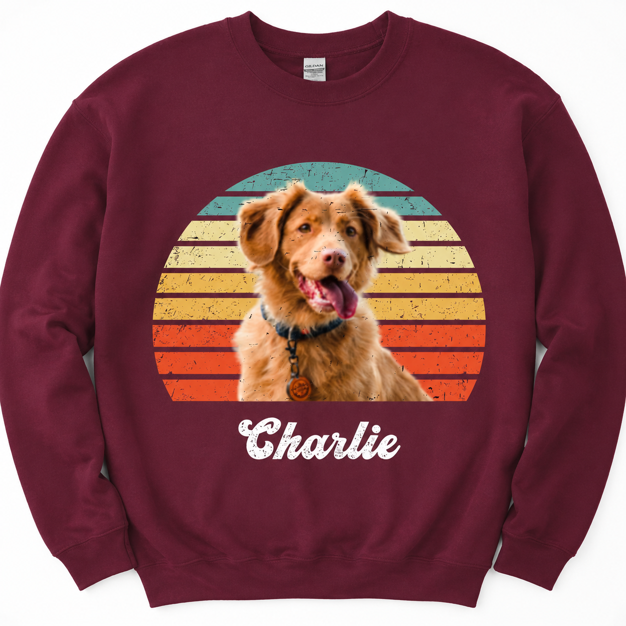 Custom Dog Cat Vintage Retro Sweatshirt — Gift for Cat Lovers T7RS3