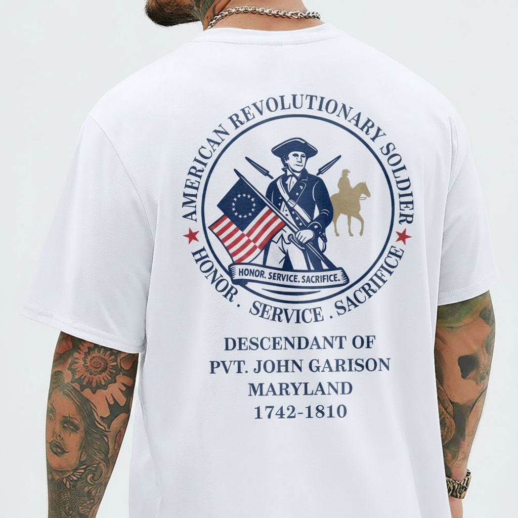 Custom Descendant Patriot Honor Service T-Shirt — Custom Gift TMF28