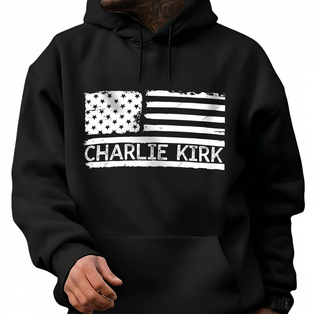 Custom Charlie Kirk Memorial Dark T-Shirt — Custom Gift GBPS7