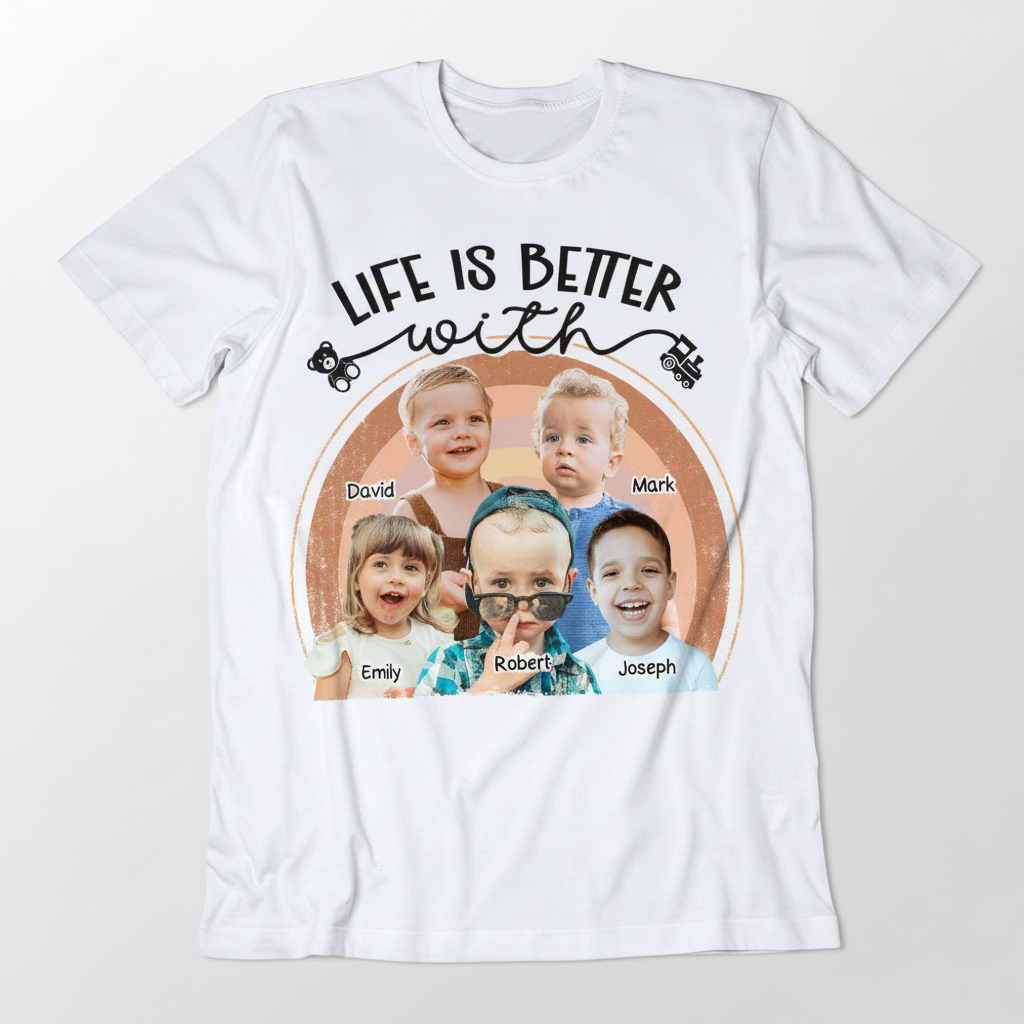 Custom Life Is Better Grandkids T-Shirt — Family Gift N7HH9