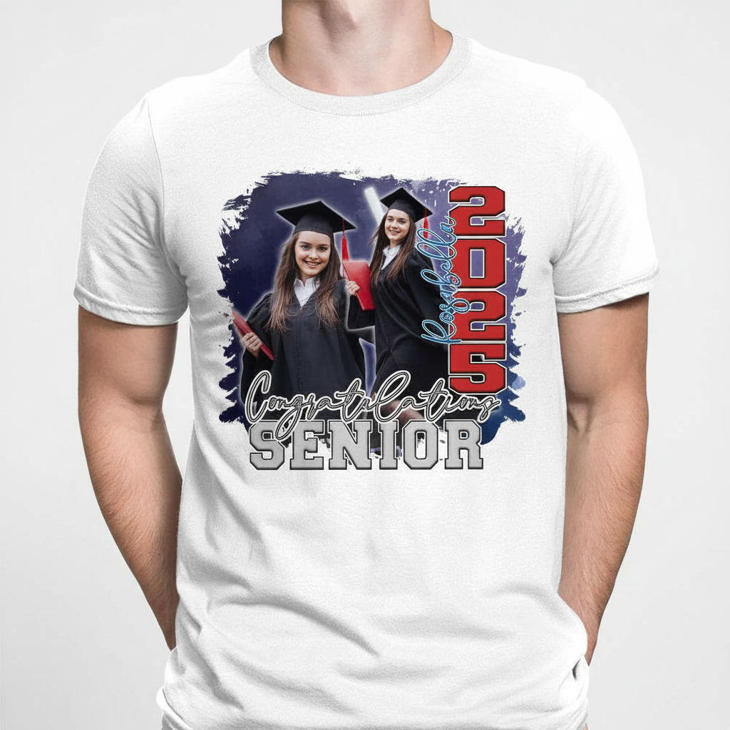 Custom Congratulations Senior Graduation Bright T-Shirt — Custom Gift 9EN73