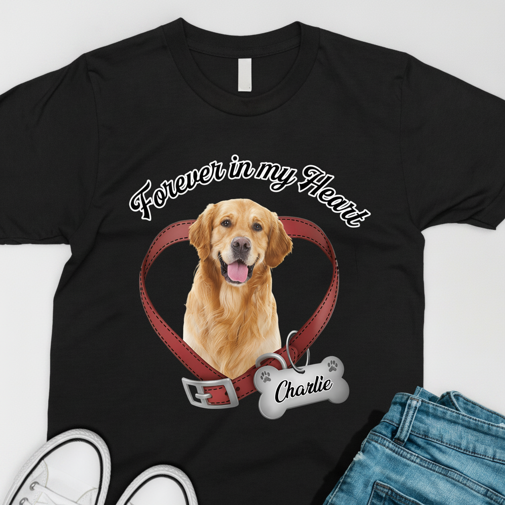 Custom Nlhl Forever My Heart T-Shirt — Gift for Dog Lovers N49Q5