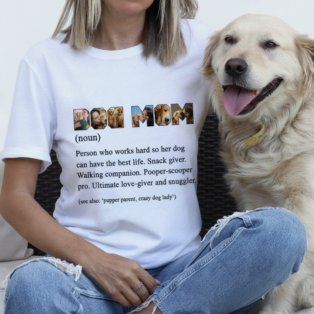 Custom Dog Mom T-Shirt — Gift for Mom R25VU