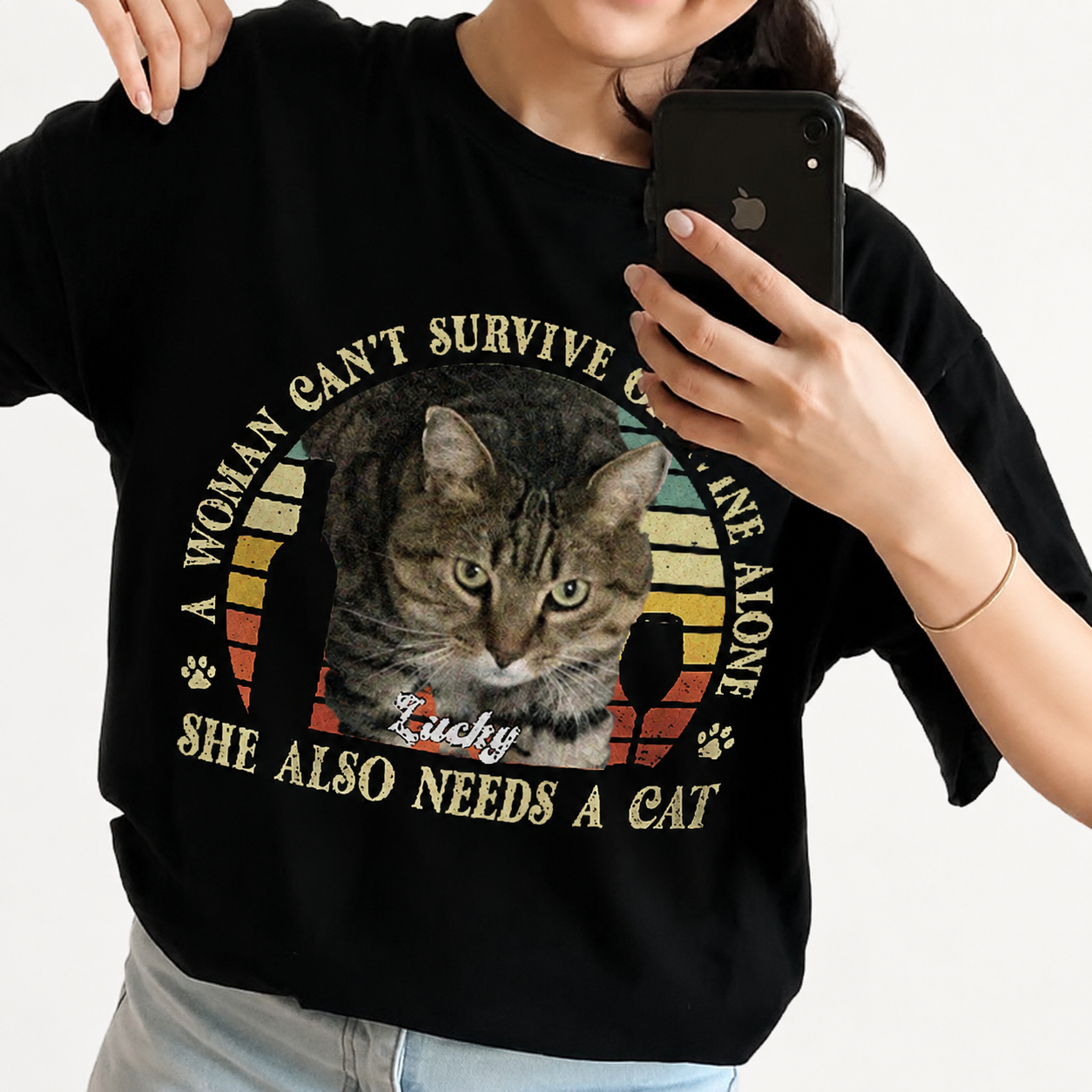 Custom Ut98 Dogcat T-Shirt — Gift for Cat Lovers X6Q3Q