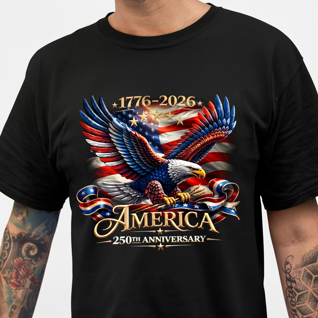 Custom Vtc America 250th Anniversary T-Shirt — Patriotic Gift MWYDP