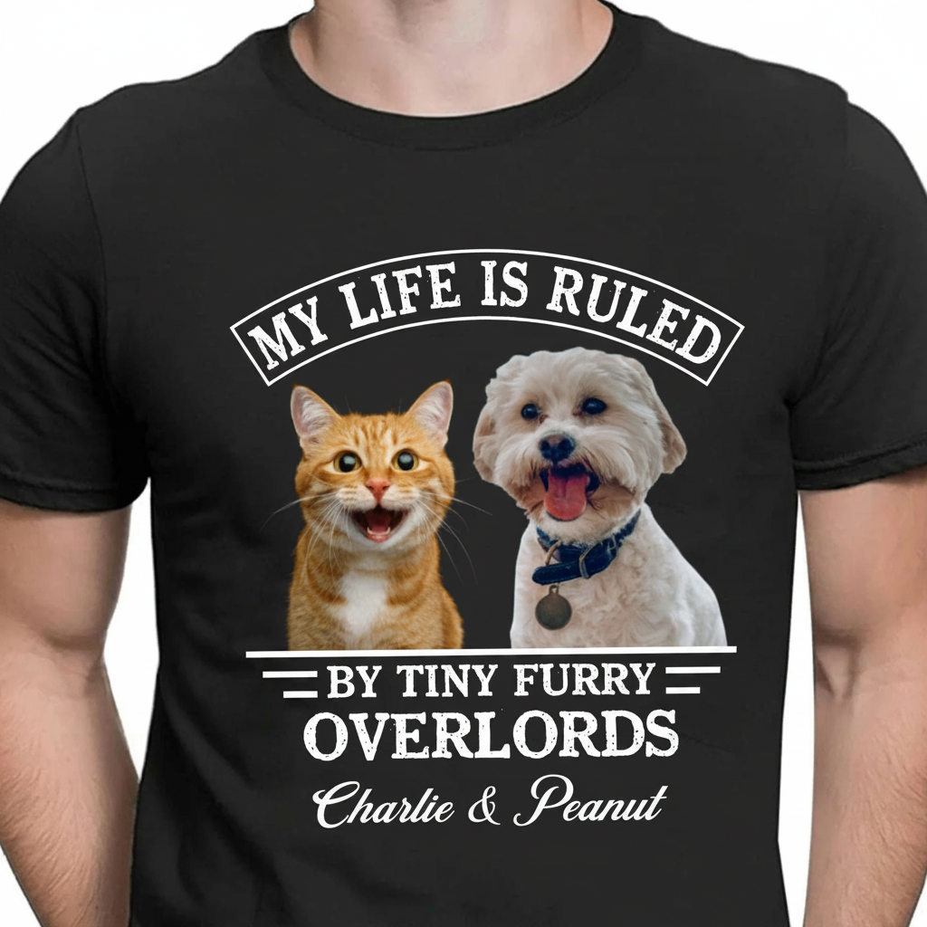 Custom My Life Is Ruled T-Shirt — Gift for Cat Lovers 7YNMK