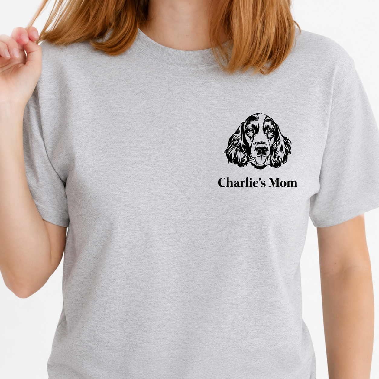Custom Dog Dad Mom Head T-Shirt — Gift for Dad P97XK