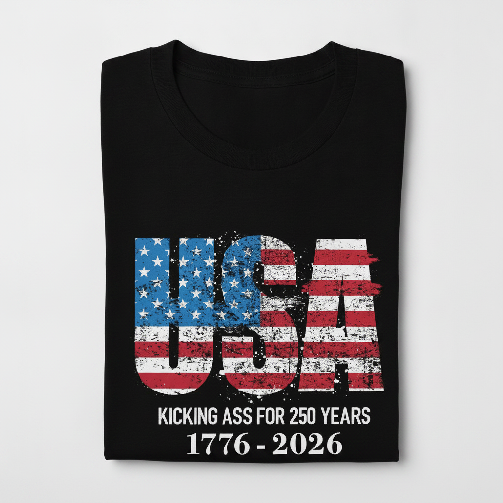 Custom Kicking Ass Years Freedom T-Shirt — Patriotic Gift ZTKSS