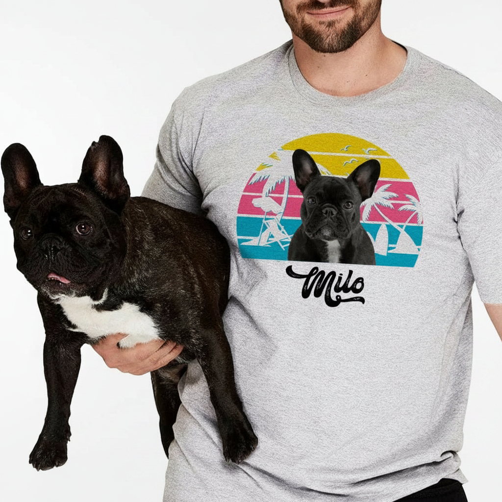 Custom Dog Rainbow T-Shirt — Gift for Dog Lovers QN2T4