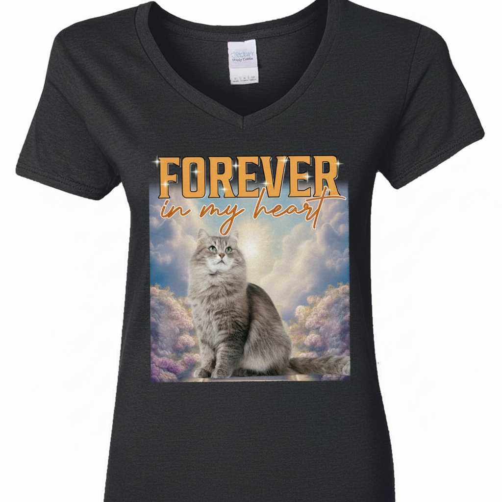 Custom Retro Vintage Cat Portrait T-Shirt — Gift for Cat Lovers BHW23