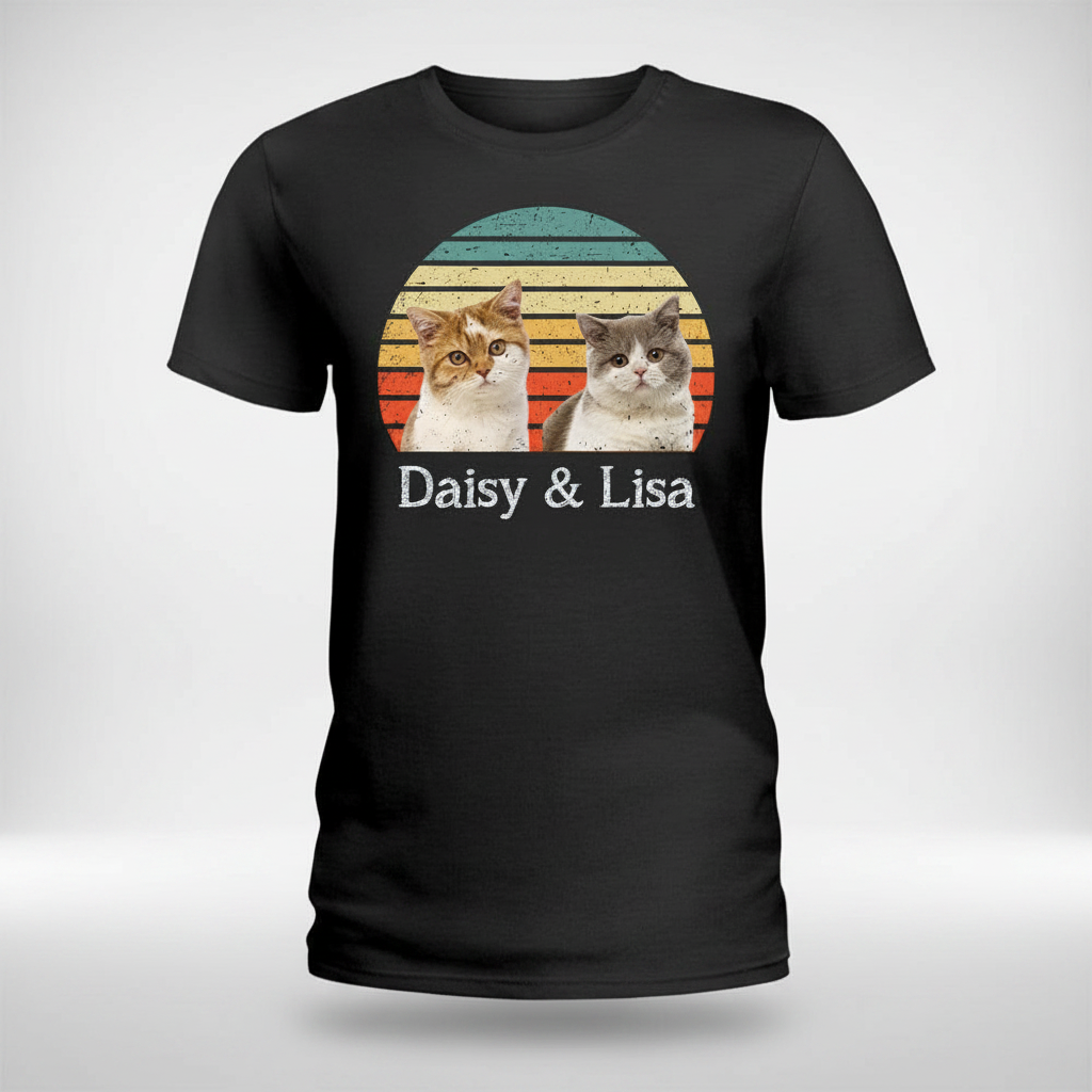 Custom Cat Vintage Retro T-Shirt — Gift for Cat Lovers AFQGF