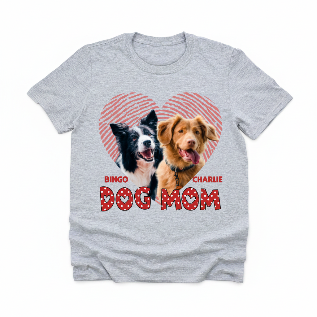 Custom Cat Mom Dog C550v1 T-Shirt — Gift for Mom FDTY7