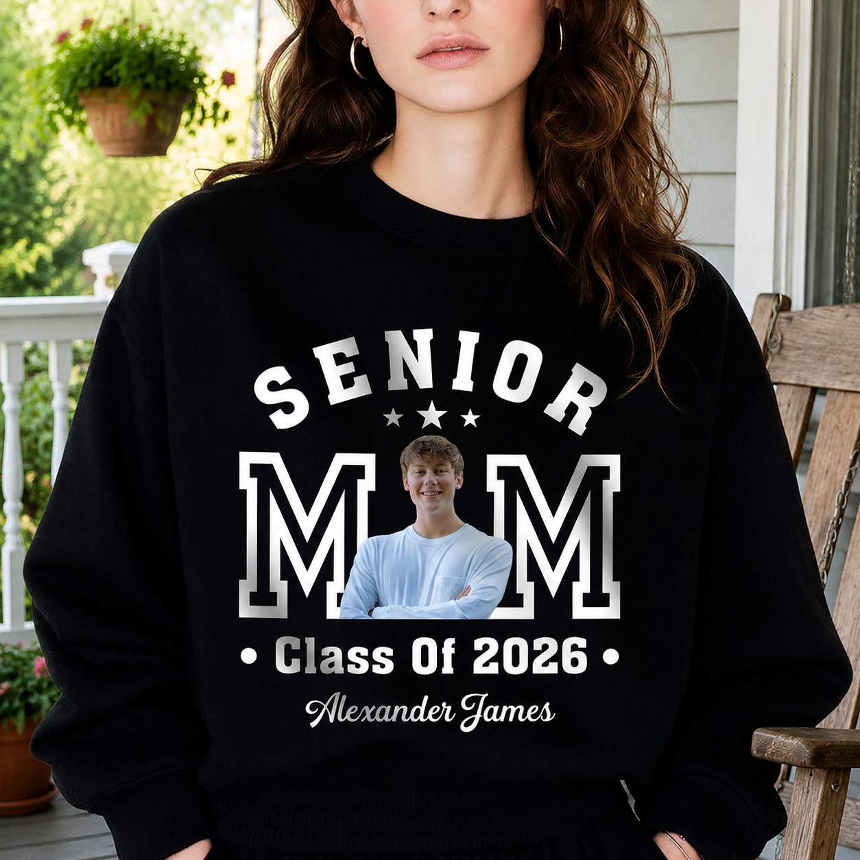 Custom Senior Mom Dad Class T-Shirt — Gift for Dad 8WJVX