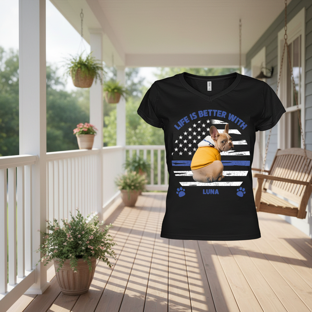 Custom Life Is Better Police T-Shirt — Custom Gift TA2C5