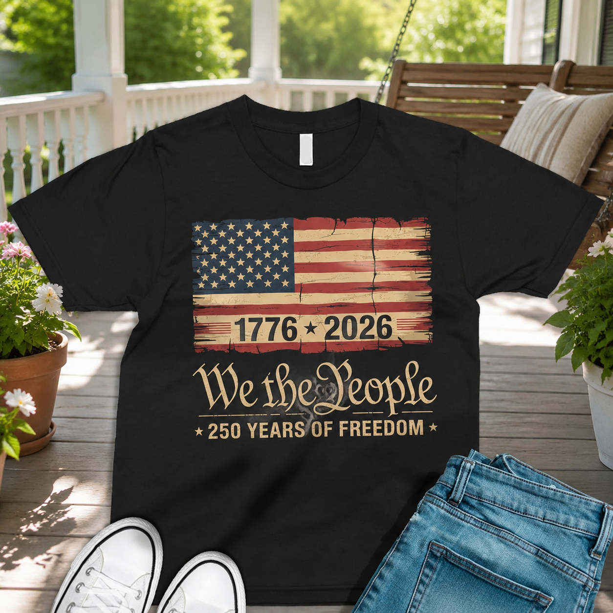 Custom America 250th Birthday Us Garden Flag — Patriotic Gift NPZB8