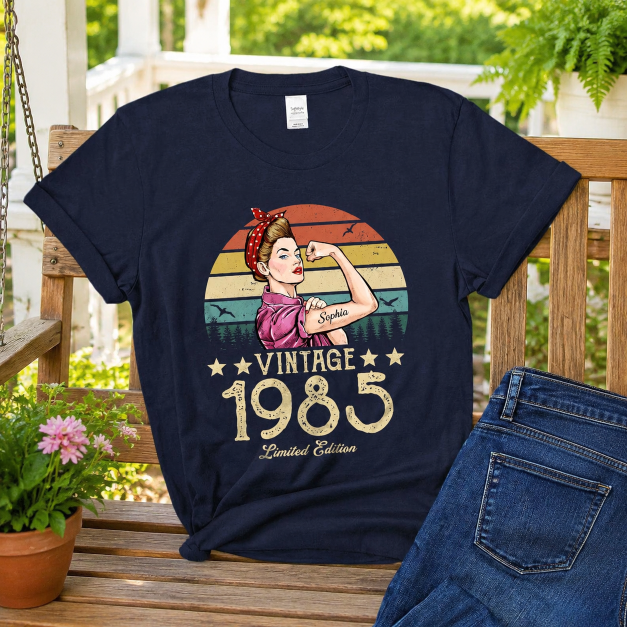 Custom Vintage Limited Edition Mothers T-Shirt — Gift for Mom 39E2A