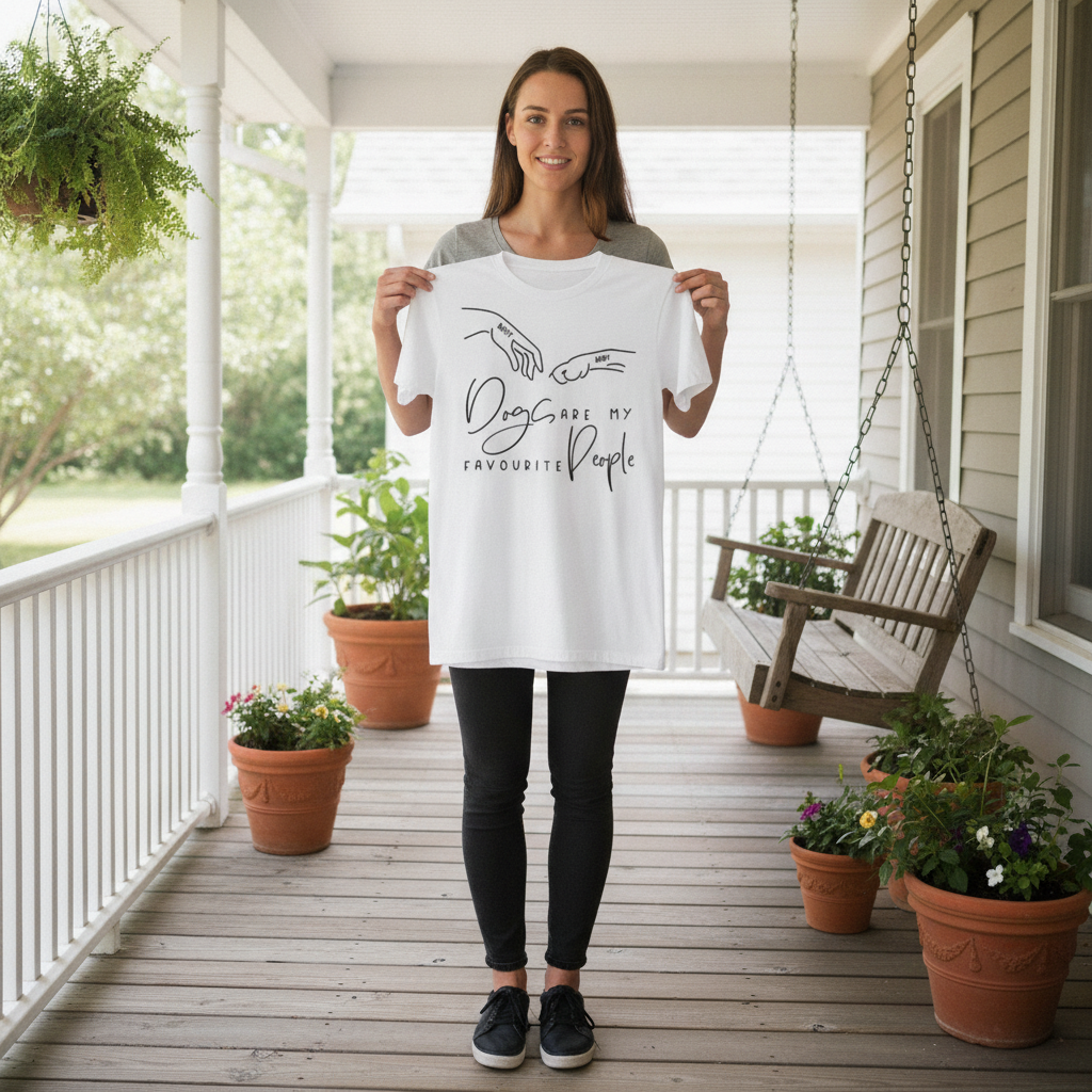 Custom Dogs Are My Favourite T-Shirt — Gift for Dog Lovers NPT9W