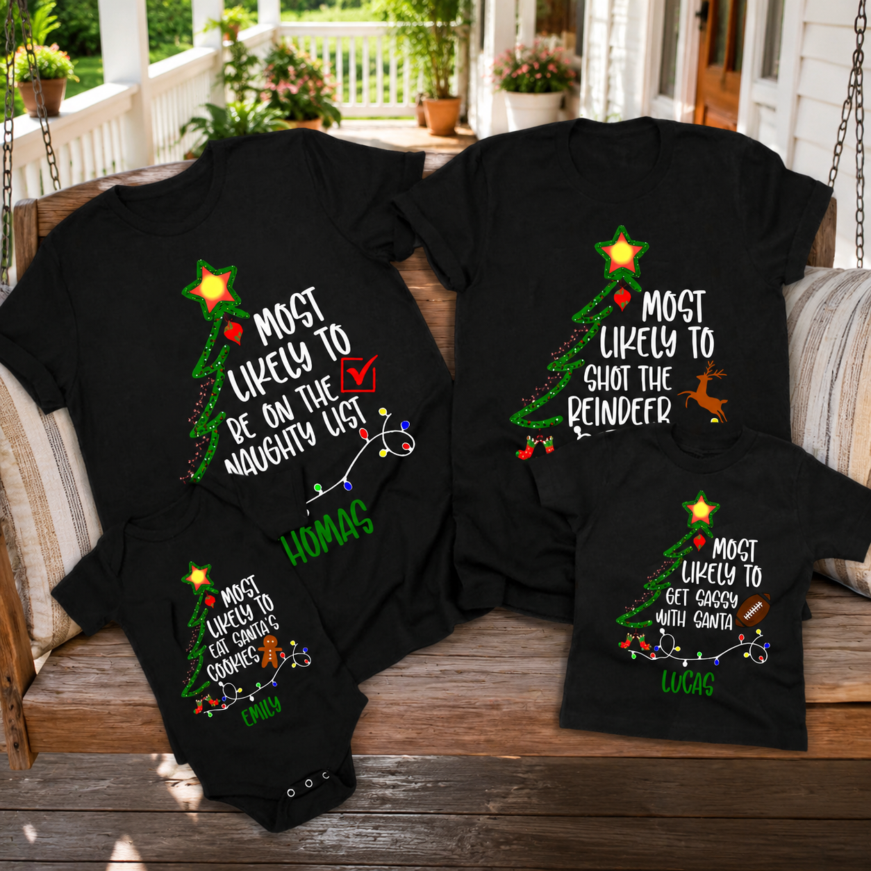 Custom Name Most Likely Family T-Shirt — Family Gift C79ZA