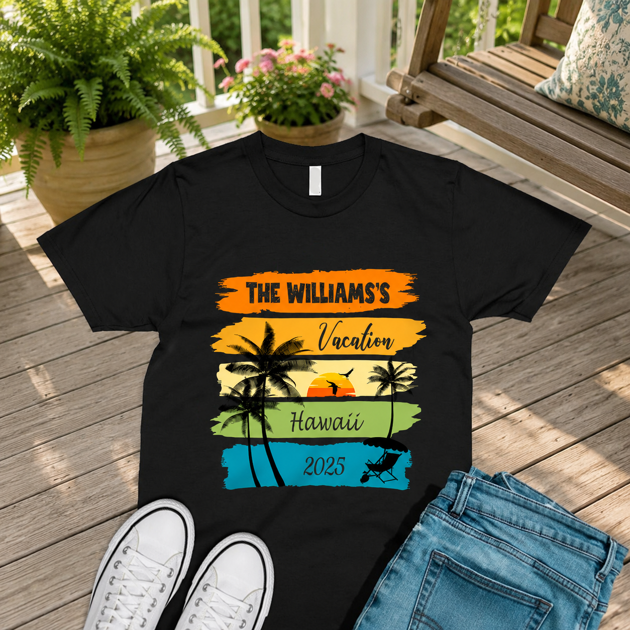 Custom Vth Family Vacation Shirts T-Shirt — Family Gift 589DK